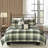 Ridge 6 Piece Printed Herringbone Quilt Set with Throw Pillows-1633442405-1633442426
