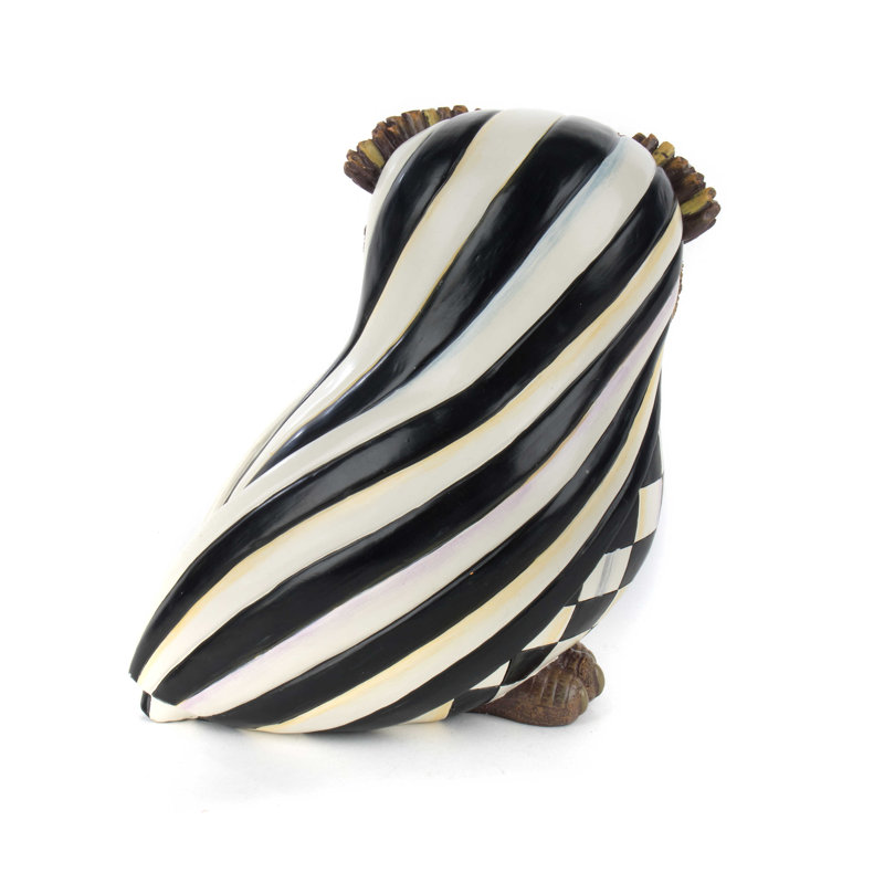 Courtly Stripe Owl Figurine/Sculpture