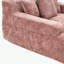 Chaise longue en chenille avec trois coussins et accoudoirs-905995503