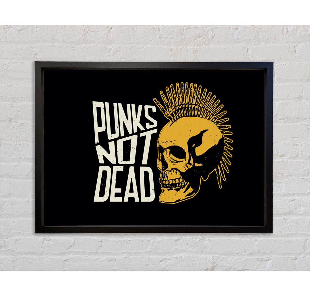 Punks Not Dead 1 - Einzelne Bilderrahmen Kunstdrucke auf Leinwand