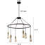 Lustre cascade de style rustique 6 lumières Chemane