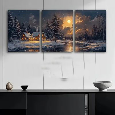 3 Piece Wrapped Canvas Wall Art