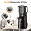 5.3" Self-feeding Masticating Juicer – Whole Fruit & Vegetable Cold Press Juicer, 250w High-yield Extractor, Easy To Clean-110844933