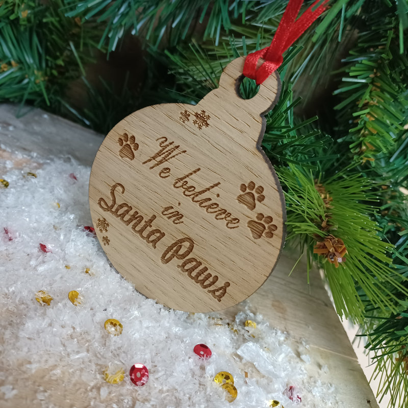 24cm Handmade Wood Hanging Figurine Ornament