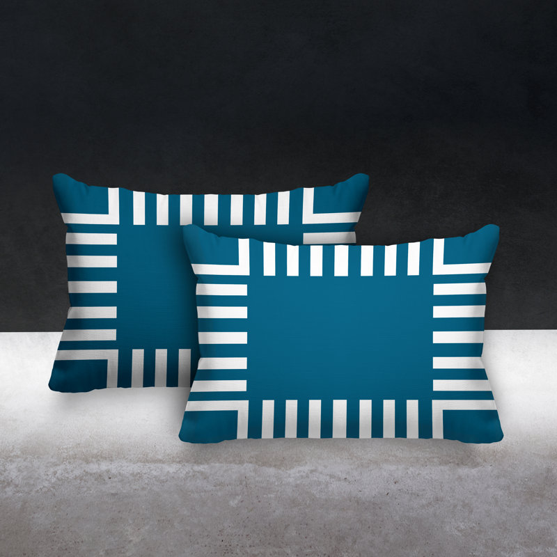  Coussin décoratif intérieur / extérieur sans ajout décoratif, Turquoise