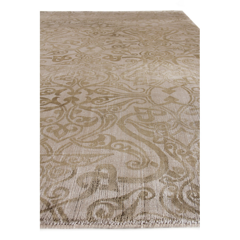 Koda Handmade Synthetic Brown/Beige Area Rug, Rectangle 9' x 12'
