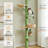 Floor To Ceiling Adjustable Height Cat Tree, 5 Levels Cactus Cat Tower With Cat Perch & Replaceable Hammock