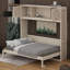 Lit escamotable double pleine grandeur - armoires de rangement incluses, essentiel pour économiser de l'espace-685915115-685915114