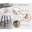 Upholstered Counter Stool with Metal Frame-1252839411