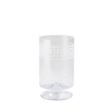 Etched Greek Handmade Glass Table Vase