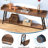 70.9" Extra Long Industrial Console Table, Sofa Table Behind Couch, Narrow Entryway Hallway Bar Table
