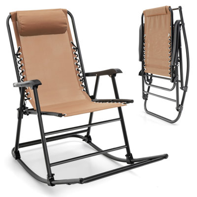 Chaise berçante d'extérieur en métal Gossett