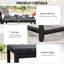 Rectangular Outdoor Coffee Table , 80cm cm W 40cm cm D