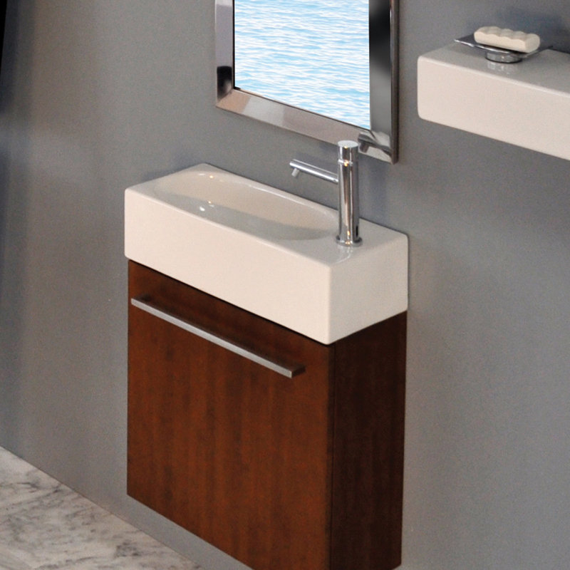 Tre 19.5'' L Bathroom Sink, No Faucet Mount