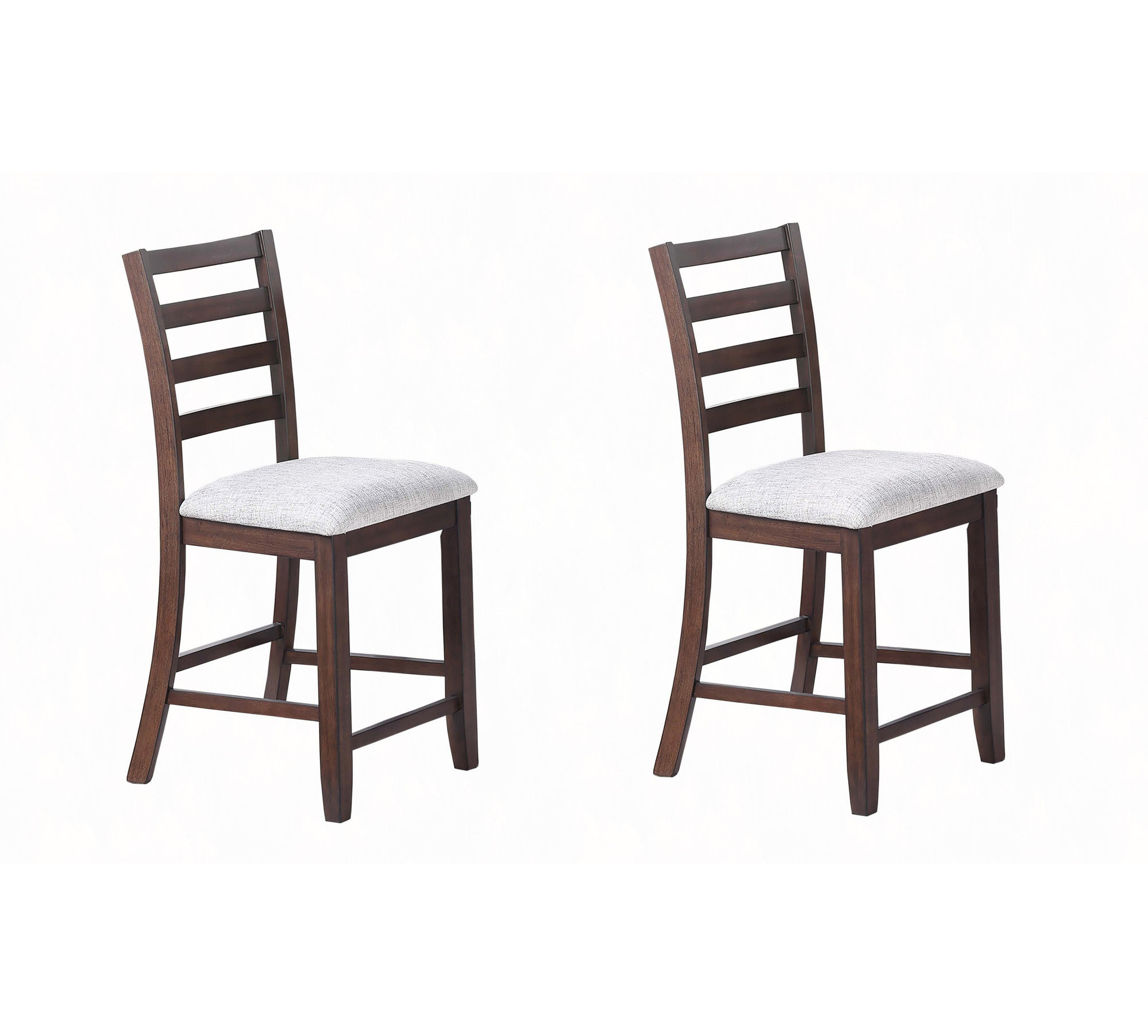 One Allium Way Ladder Back Design Set Of 2Pc Counter Height Chairs ...