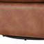 Fauteuil demi-tonneau pivotant en similicuir-1263490522