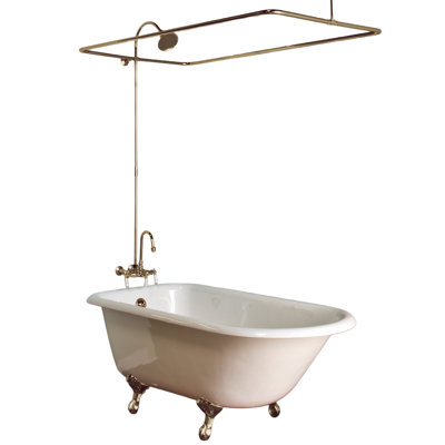 Strom LivingThe Wall Mounted Enclosure Shower Set with Rectangle Enclosure & 1.75 GPM/3 3/8" Center Faucet Body