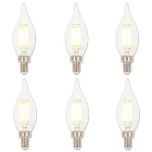 60 Watt Equivalent CA11 E12/Candelabra Dimmable LED Bulb (Set of 6)