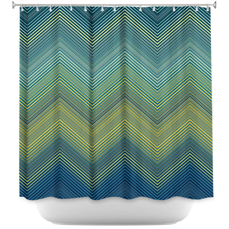 Hanneman Chevron Shower Curtain