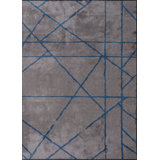 Rapture Gray/Blue Geometric Luxury Area Rug