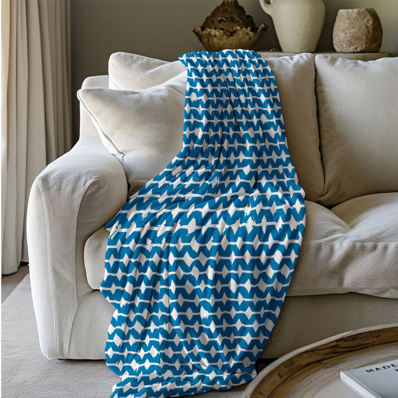 Blanc audacieux - couverture en sherpa de qualité supérieure 1 pièce, Grand lit
