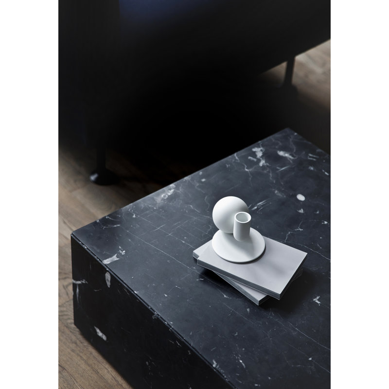 Plinth Coffee Table, Black Marquina