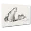Cat Playing with Kittens by Gottfried Mind - Wrapped Canvas Drawing - Wrapped Canvas-55371964