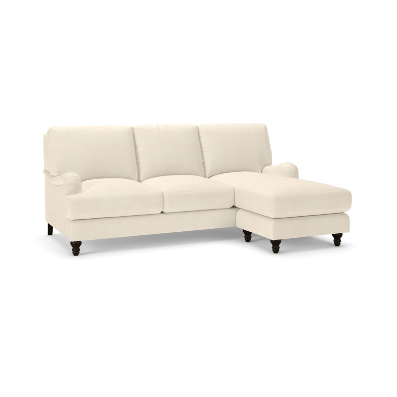 Walters Upholstered Sofa With Reversible Chaise, Bayou Natural