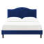Lit plateforme en velours cendré Juniper Channel-1816866234-1816866236