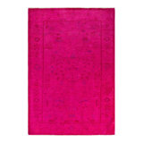 Tapis rose nouvel âge 4 pi 6 po x 6 pi 6 po Damariay