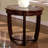 Charming Round End Table With Open Shelf And Exquisite Glass Top For Living Room