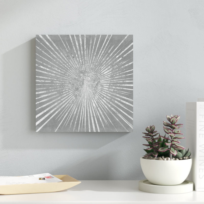 Silver Sunburst I, H 12 po x l 12 po