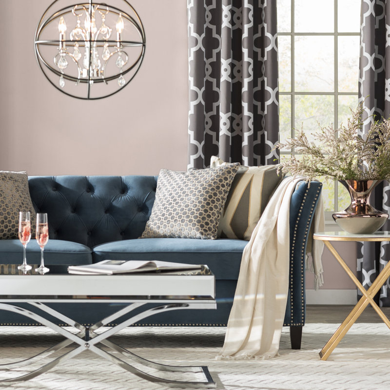 Alden 4 - Light Dimmable Globe Chandelier, Anthracite/Polished Nickel