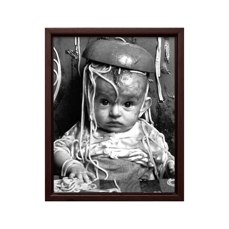 Spaghetti bébé, Black Framed, Poster, 11"H x 14"W