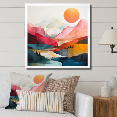 Pastel Bold Sunset Landscape IV - Abstract Wall Art Prints