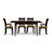 Sarah 4 - Person Solid Wood Top Four Leg Dining Set-16848869-37101027-39921217