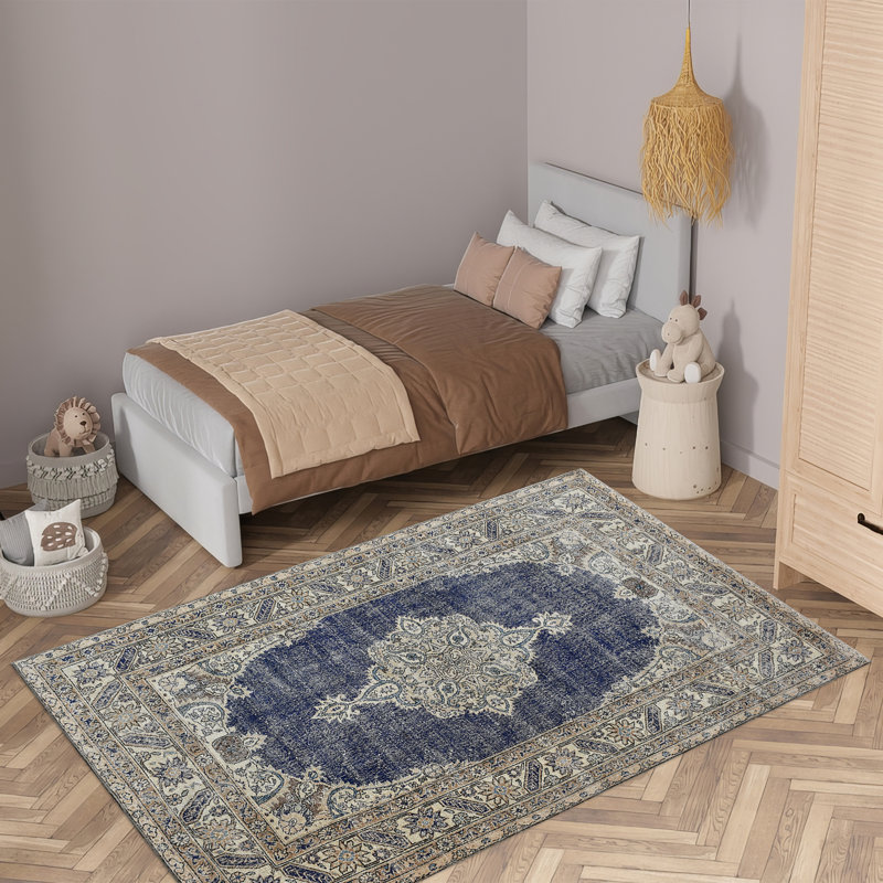 Modern Chic Non-Woven Soft Type Printed Rug with Intricate Geometric Design Ideal for Enhancing the Aesthetics of Your Home Decor