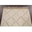 Tapis de couloir ivoire en laine noué à la main de conception unique 2 pi 10 po x 8 pi 10 po Moroccan