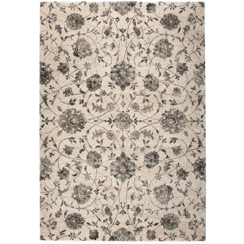 Evlin Floral Indoor Rug, Rectangle 5'3" x 7'7"