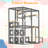 Cat Enclosure with Cozy Hiding Cubes and Three-Door Access for Multiple animal types
