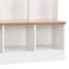 Portemanteau élégant avec banc de rangement - Armoire à chaussures minimaliste avec rangement cubique et tablettes - Portemanteau multifonctionnel avec 8 crochets pour les entrées et le vestibule, blanc-1724555669