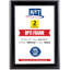 Cadre noir en aluminium 8,5 x 11 po Opti Snap - cadre de présentation mural à chargement frontal à profil 1 po avec housse antireflet pour affiches, documents et certificats - paquet de 2-120244697