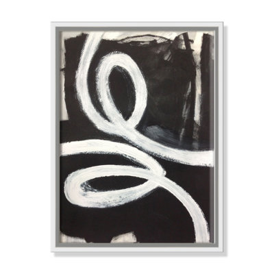 Hendrix "White Swirly Swirls 1" Print
