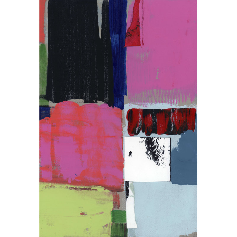 Pink Blocks I, 18" H x 12" W