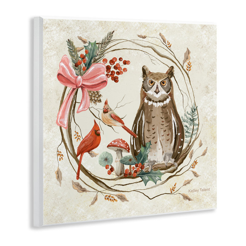 Plaque murale Woodland Owl, par Kelley Talent