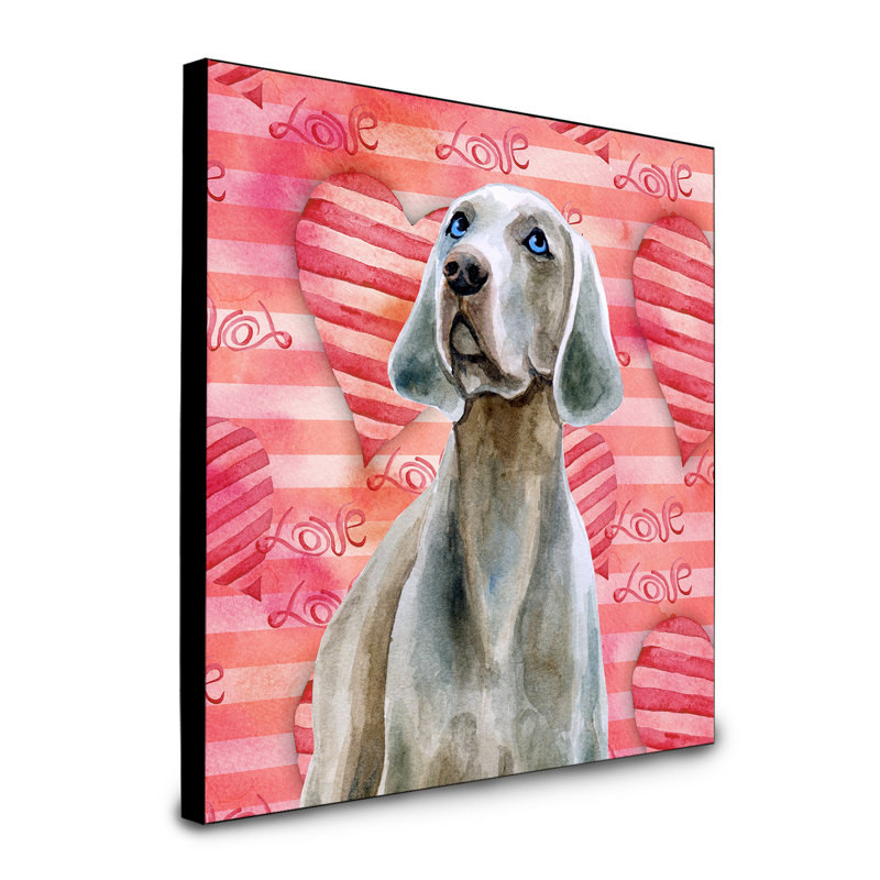 Panneau mural d’art Durflinger, Weimaraner