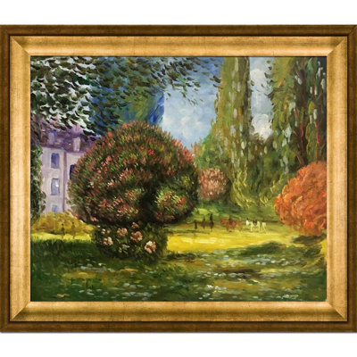 Il Parco Monceau, 1876 Frame Painting on Canvas