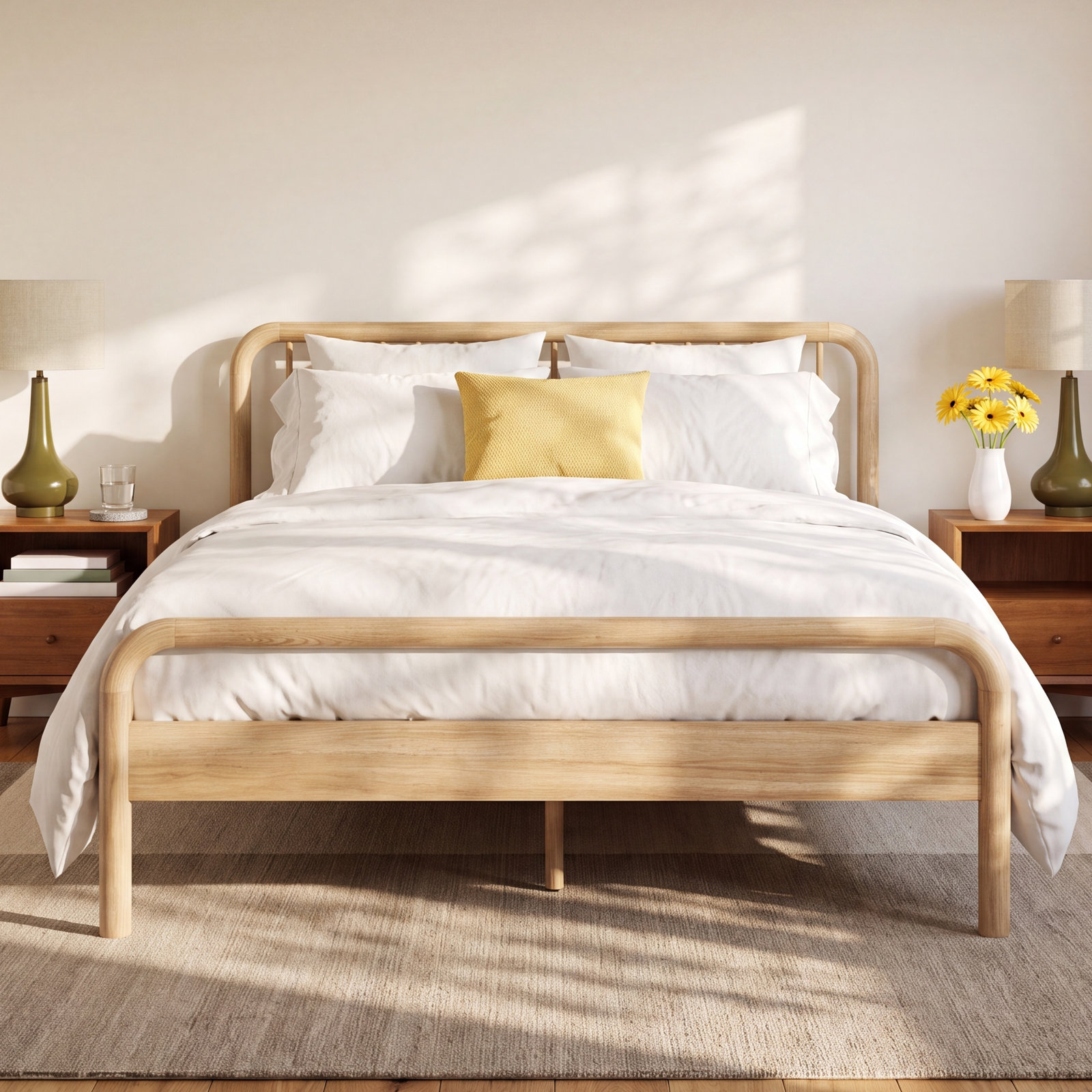 Porto Full Bed, Natural