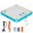 AMERLIFE Inflatable Floating Dock, Non-Slip Air Dock Platform Floating Island Raft with Detachable Ladder and Water Zone for Pool Lake Beach Ocean-113025742-113025744