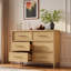 Commode avec 6 tiroirs et poignées dorées-725644284